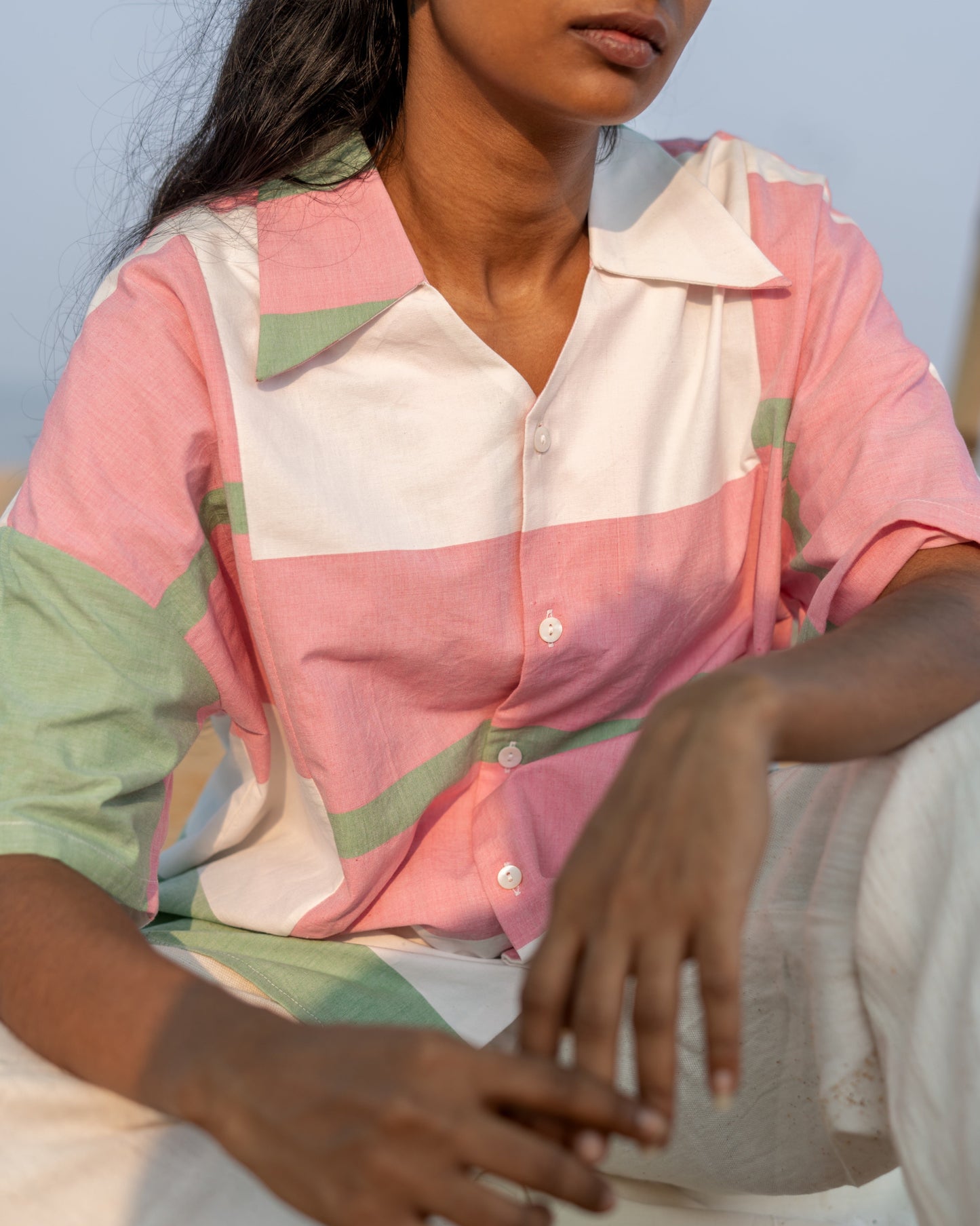 RAMA - Panelled shirt