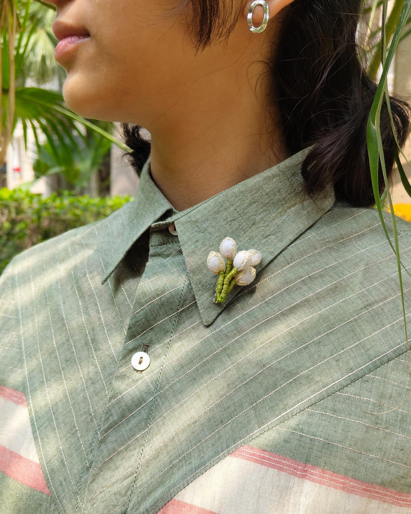 Mogra Bud Brooch