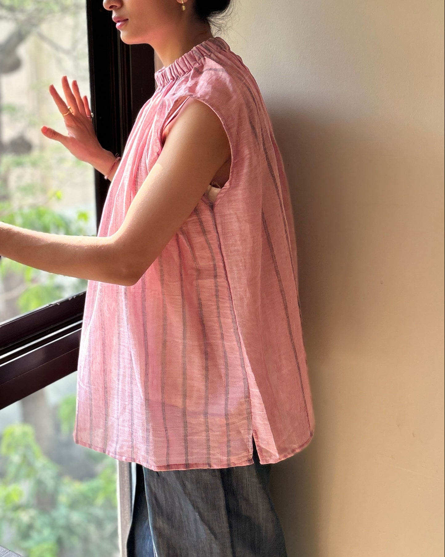 Saanjh - Soft Pink Freesize top