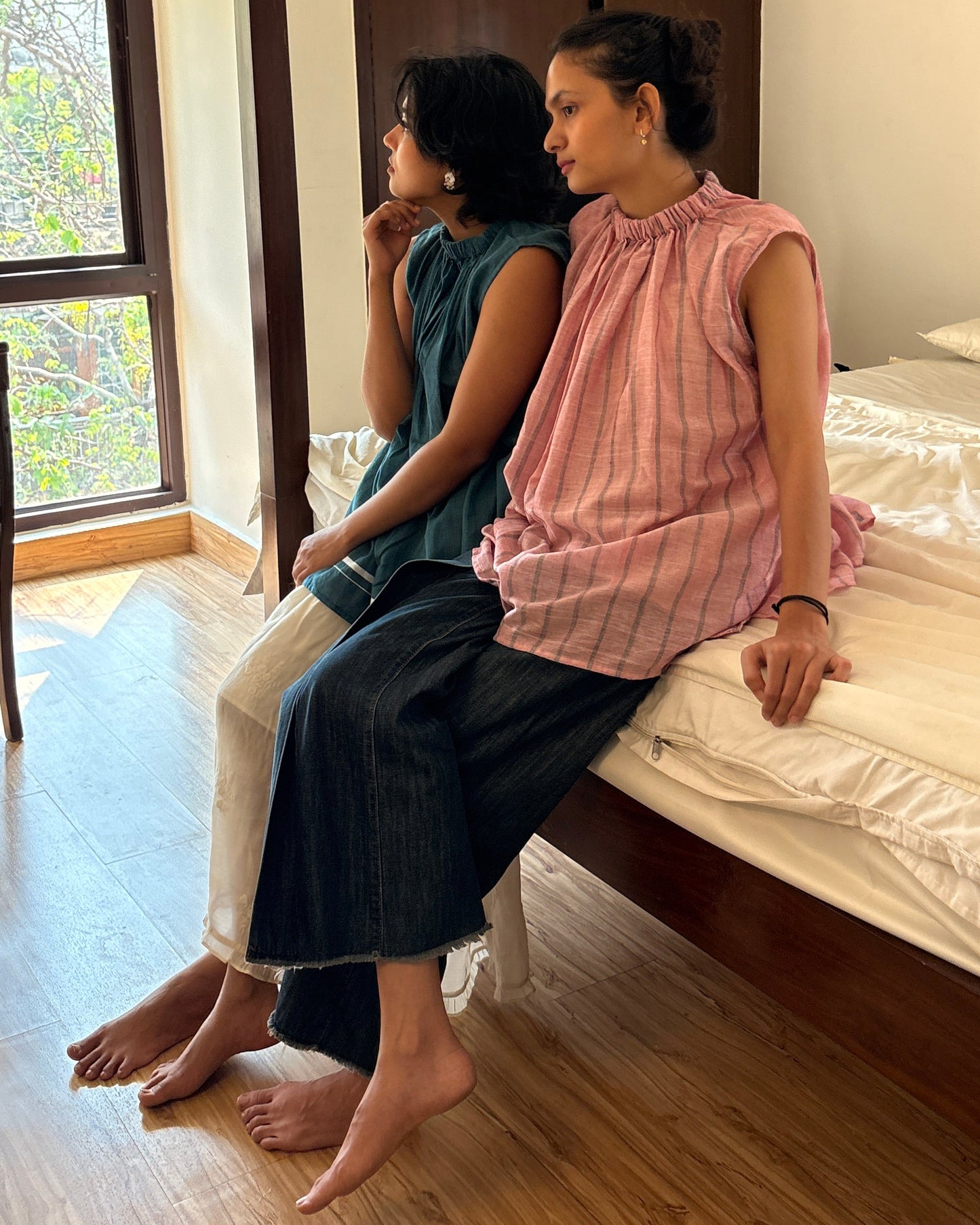 Saanjh - Soft Pink Freesize top