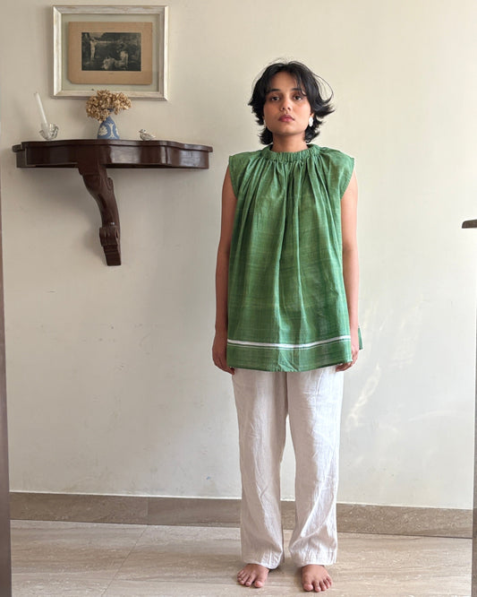 Saanjh - Green Freesize Top